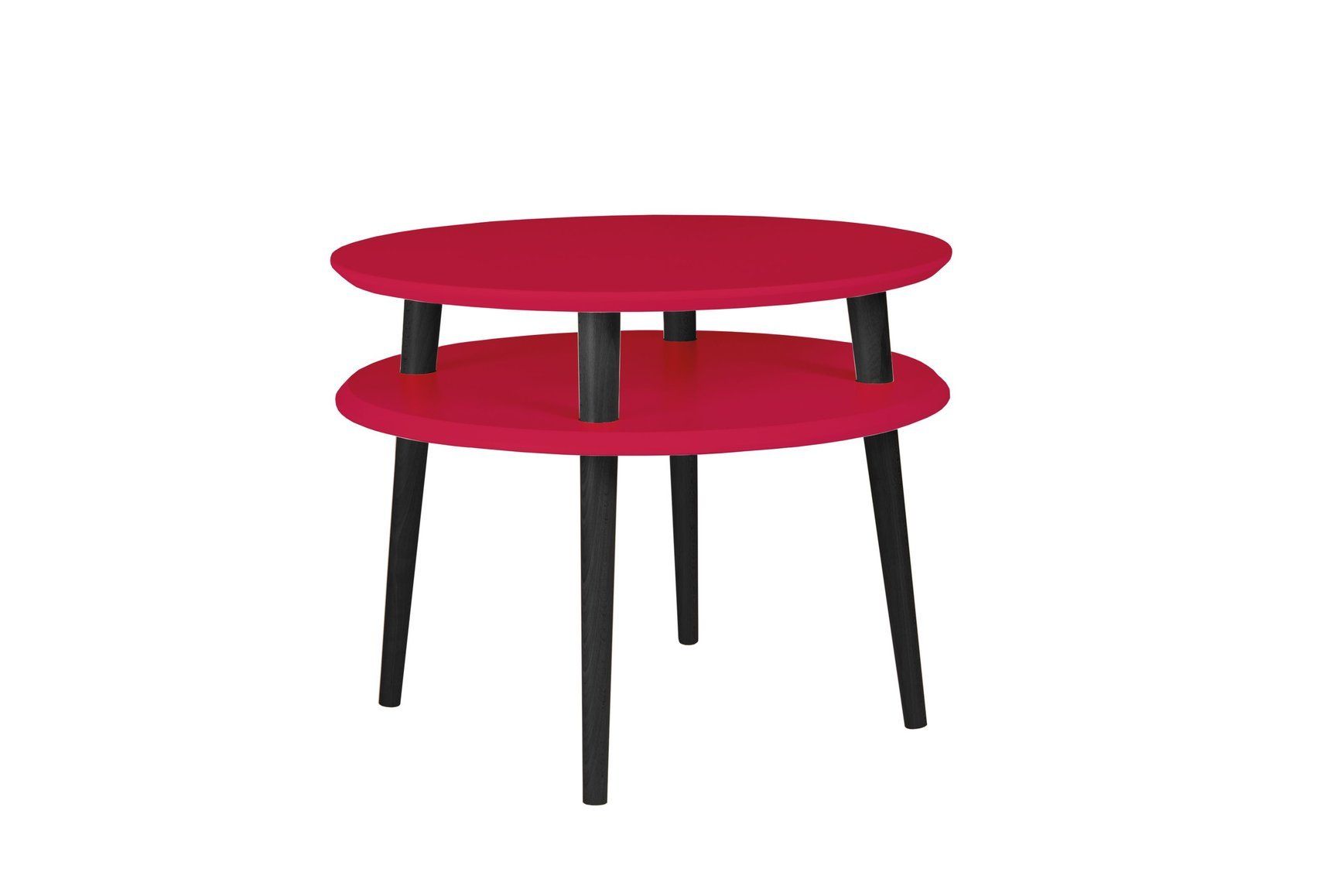 Ragaba Konferenční stolek Iram Small, 57x57x45 cm, červená/černá - MUJ HOUSE.cz