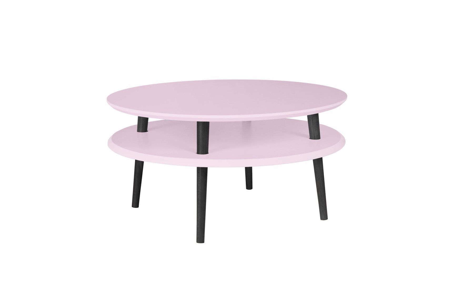 Ragaba Konferenční stolek Iram, 70x70x35 cm, růžová/černá - MUJ HOUSE.cz