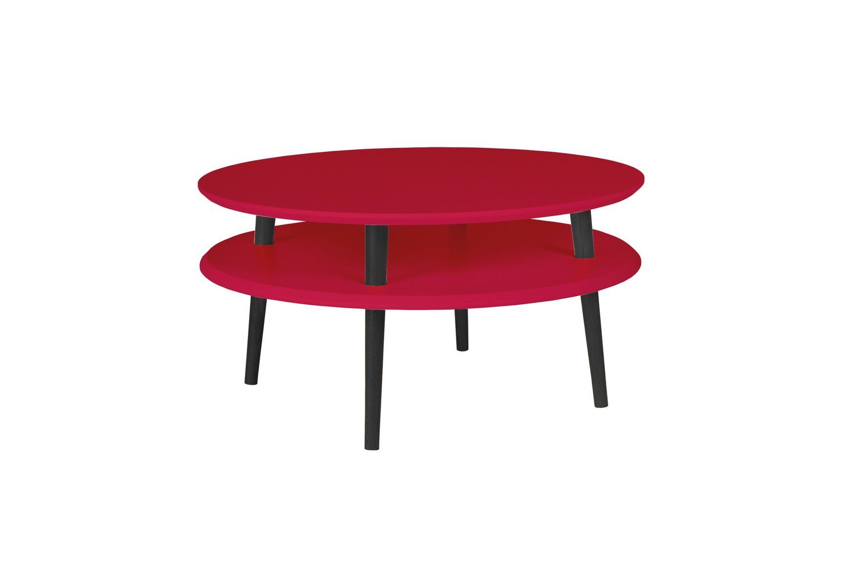 Ragaba Konferenční stolek Iram, 70x70x35 cm, červená/černá - MUJ HOUSE.cz