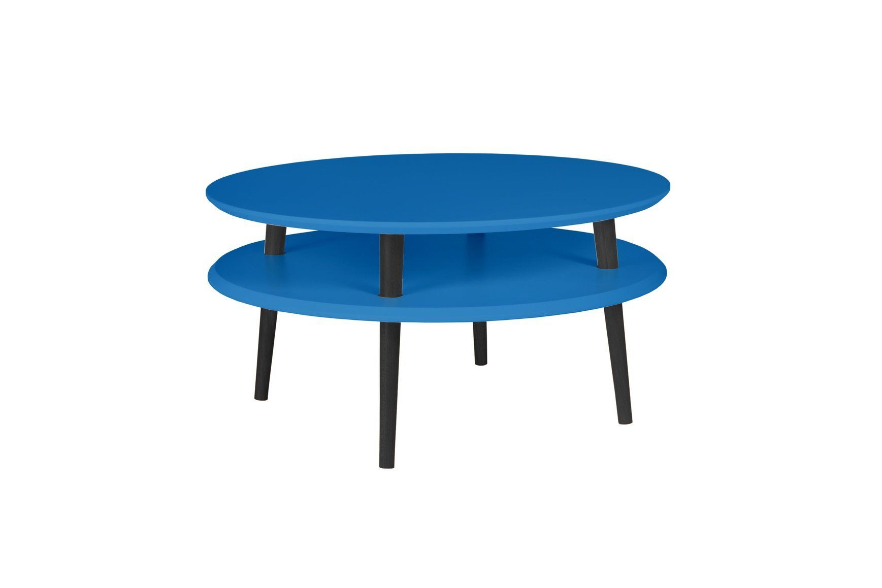 Ragaba Konferenční stolek Iram, 70x70x35 cm, nebeská modř/černá - MUJ HOUSE.cz