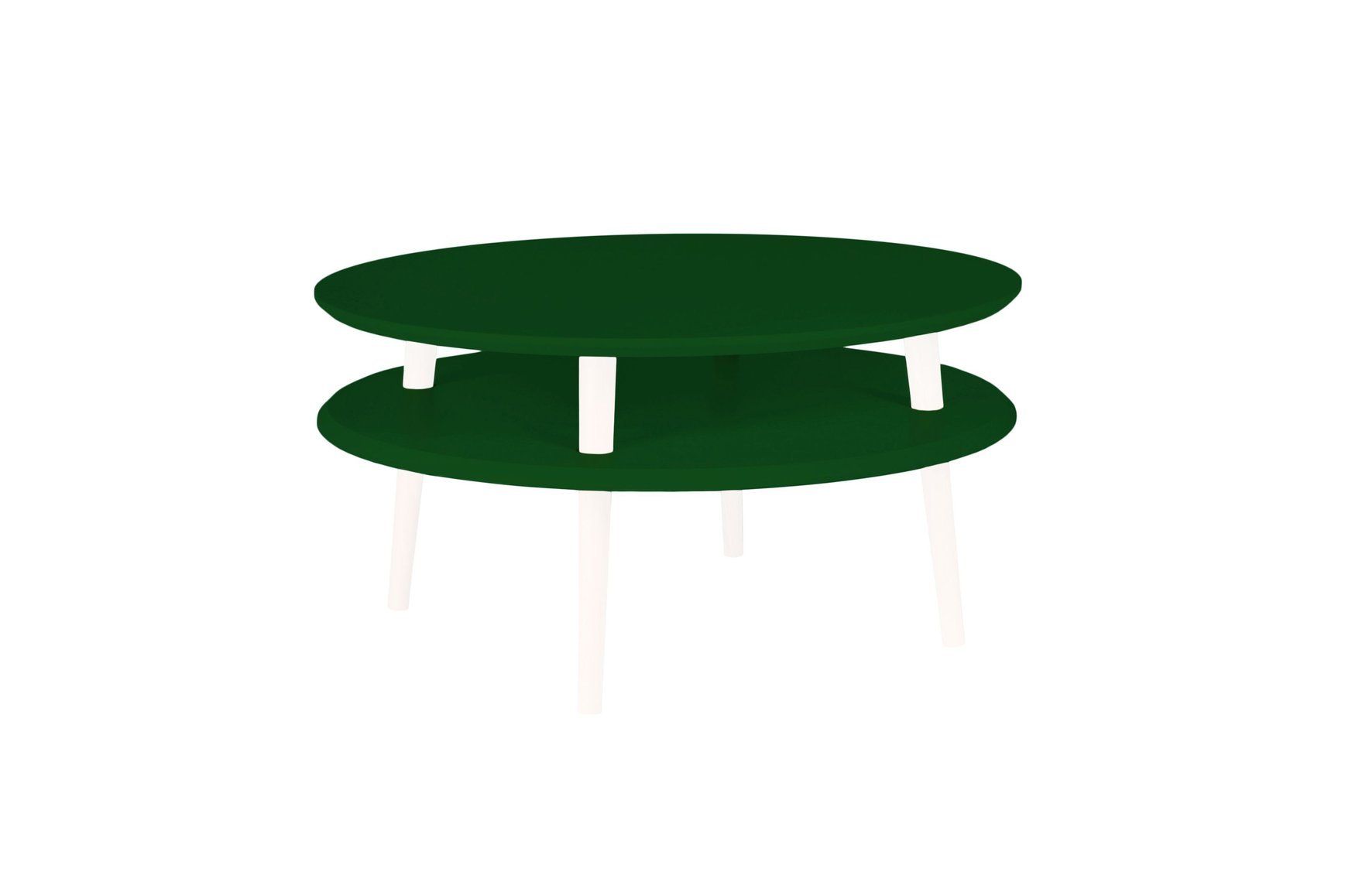 Ragaba Konferenční stolek Iram, 70x70x35 cm, lahvově zelená/bílá - MUJ HOUSE.cz
