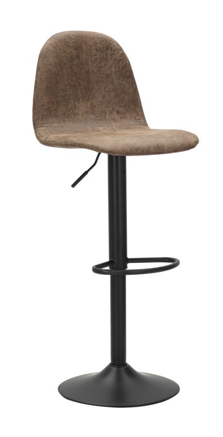 Nastavitelná barová židle Mauro Ferretti Berold B 41x50x90-112 cm, hnědá/šedá - MUJ HOUSE.cz