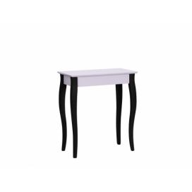 Ragaba Konzolový/toaletní stolek Erland, 65x35x75 cm, růžová/černá