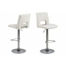 Actona Bílá barová židle Arli, 41,5x52x115 cm