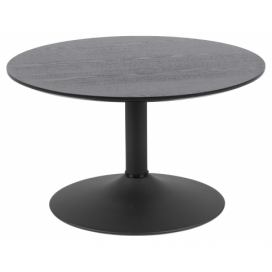 BIZZOTTO Kulatý jídelní stůl BLOOM černý 120cm