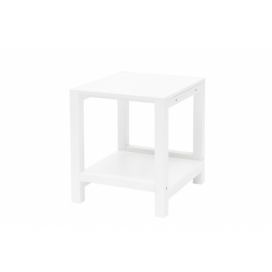 Ragaba Bílý noční stolek Nerke, 35x40x40 cm