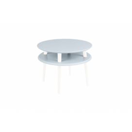 Ragaba Konferenční stolek Iram Small, 57x57x45 cm, světle šedá/bílá