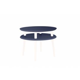 Ragaba Konferenční stolek Iram Small, 57x57x45 cm, grafitová/bílá