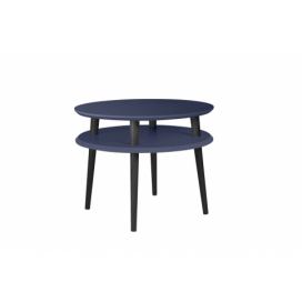 Ragaba Konferenční stolek Iram Small, 57x57x45 cm, grafitová/černá