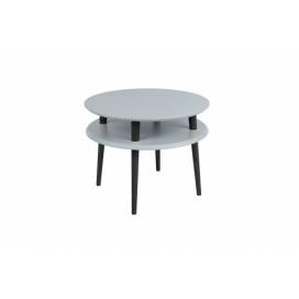 Ragaba Konferenční stolek Iram Small, 57x57x45 cm, tmavě šedá/černá