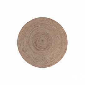 LABEL51 Přírodní kulatý koberec Braos M, 90x90 cm
