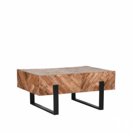 LABEL51 Přírodní mangový konferenční stolek Jordi