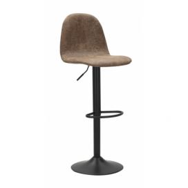 Nastavitelná barová židle Mauro Ferretti Berold B 41x50x90-112 cm, hnědá/šedá