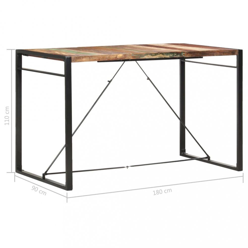 Barový stůl hnědá / černá Dekorhome 180x90x110 cm - DEKORHOME.CZ