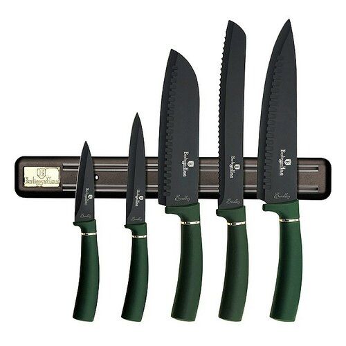 Berlinger Haus 6dílná sada nožů s magnetickou lištou Emerald Collection - 4home.cz