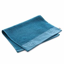 Bavlněný ručník AmeliaHome Crea 30 x 50 cm modrý/mořský