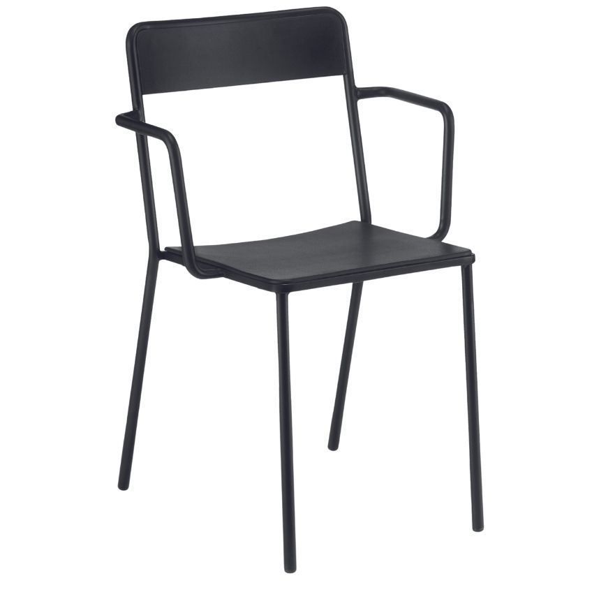 Černá kovová zahradní židle COLOS C 1.2/1 - Designovynabytek.cz