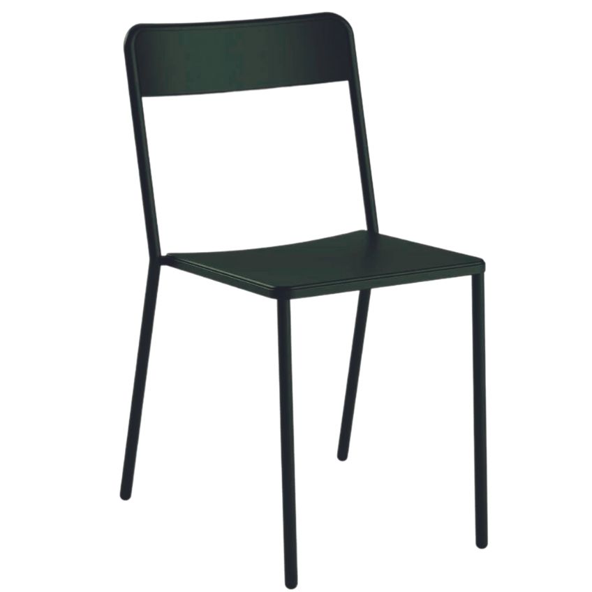 Tmavě zelená kovová zahradní židle COLOS C 1.1/1 - Designovynabytek.cz