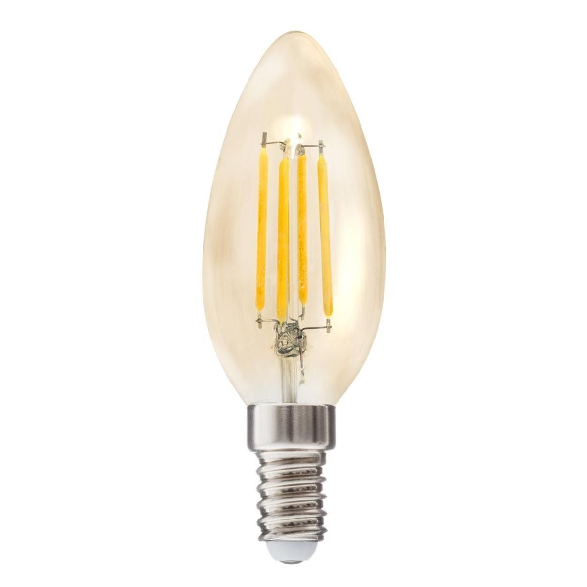 DekorStyle LED žárovka Flame Straight 2W E14 teplá bílá - Houseland.cz