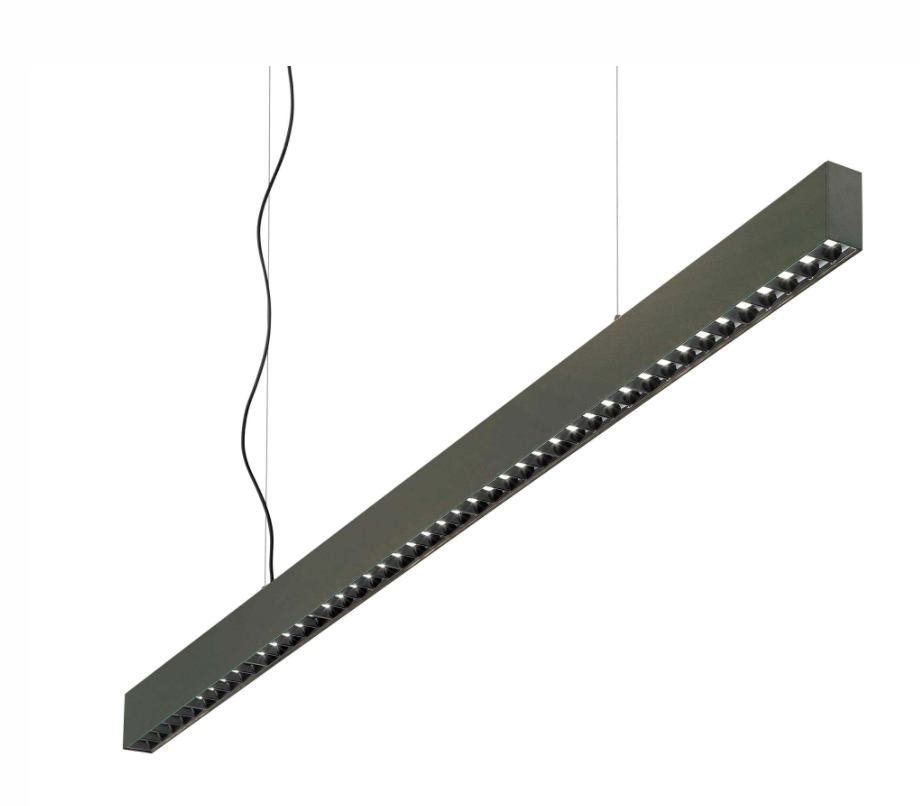 Ideal Lux 271187 LED závěsná zářivka Office 1x30W | 2800lm | 3000K - černá - Dekolamp s.r.o.