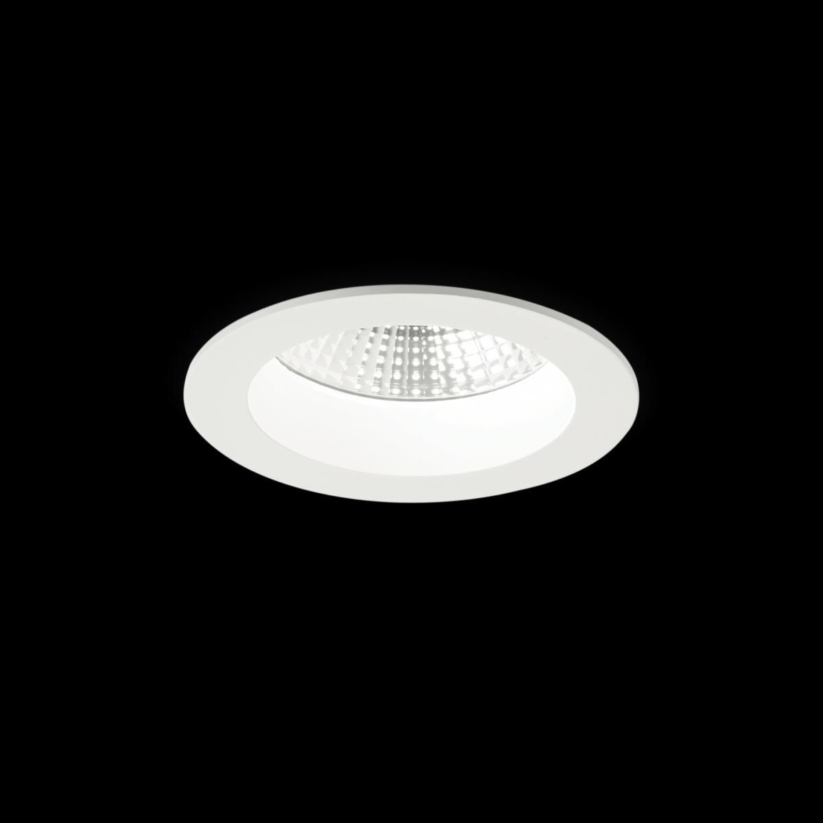 Ideal Lux 193359 LED zápustné stropní bodové svítidlo Basic accent 1x10W | 1050lm | 4000K | IP44 - bílá - Dekolamp s.r.o.