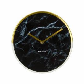 Select Time Nástěnné hodiny Gold Storm 30 cm, černá
