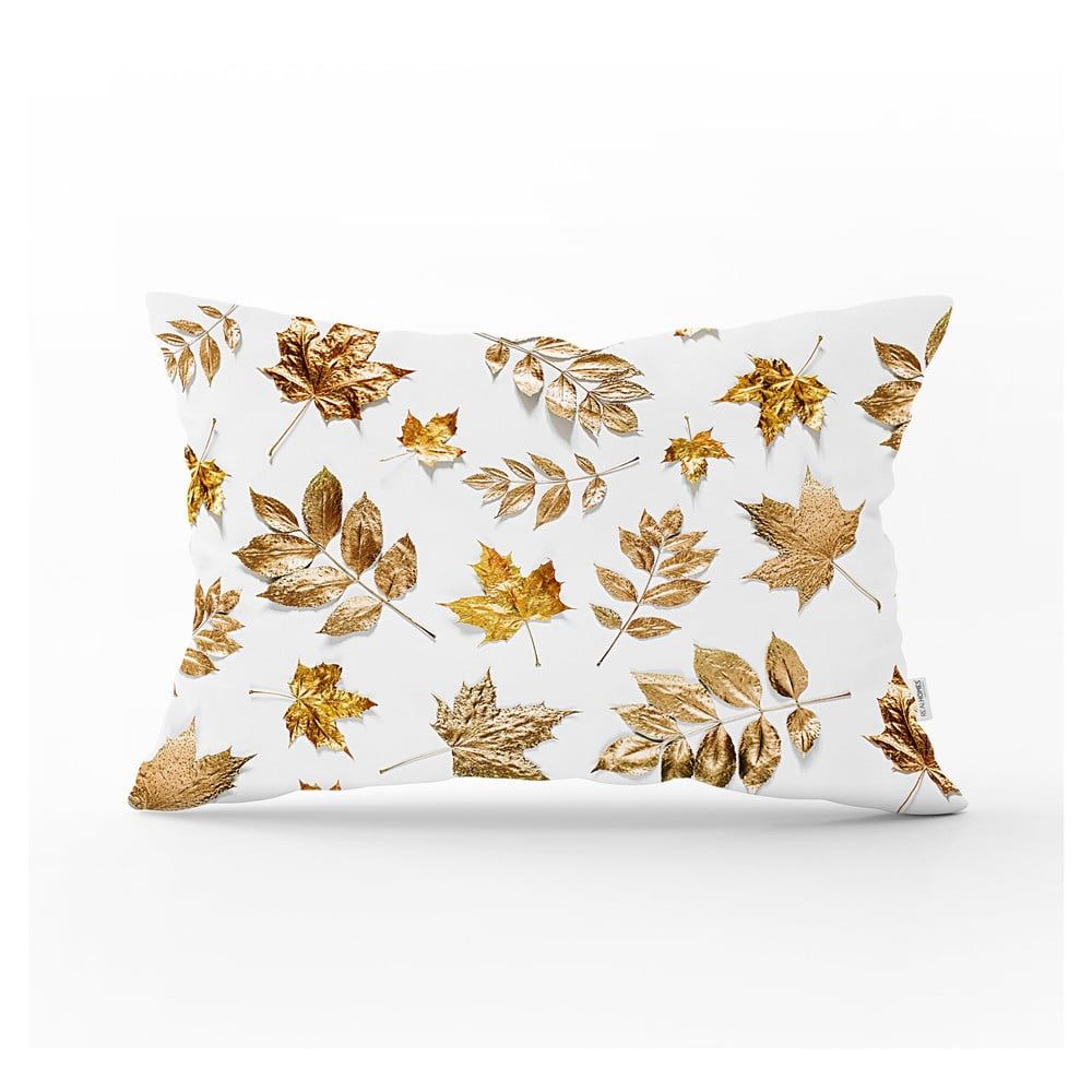 Dekorativní povlak na polštář Minimalist Cushion Covers Gold Leaves, 35 x 55 cm - Bonami.cz