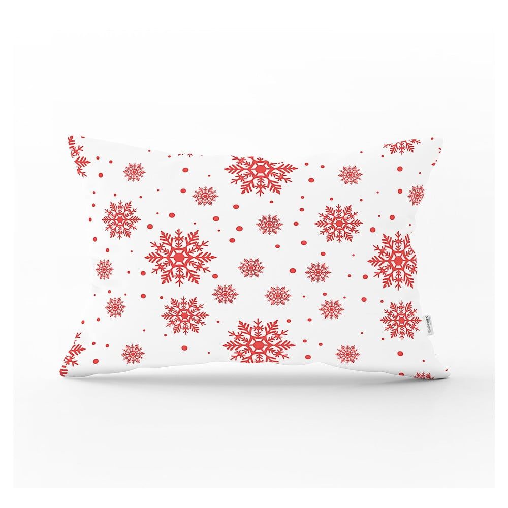 Vánoční povlak na polštář Minimalist Cushion Covers Red Snowflakes, 35 x 55 cm - Bonami.cz