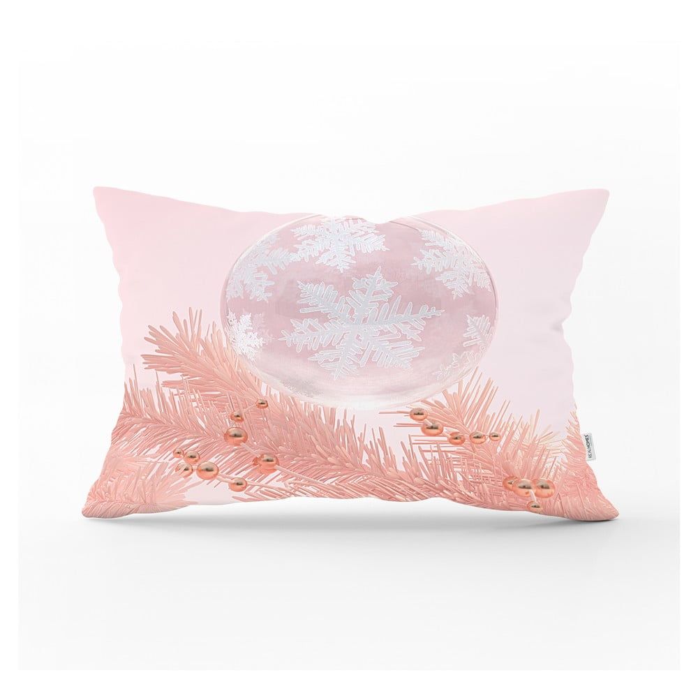 Vánoční povlak na polštář Minimalist Cushion Covers Pink Ornaments, 35 x 55 cm - Bonami.cz