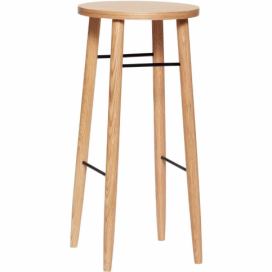 Dubová barová stolička Hübsch Alima 72 cm