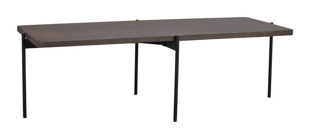 ROWICO Konferenční stolek SHELTON hnědý 145x60 cm - MUJ HOUSE.cz