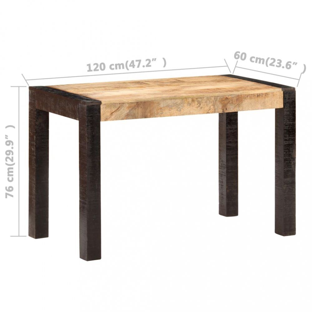 Jídelní stůl masivní dřevo Dekorhome 120x60x76 cm - DEKORHOME.CZ