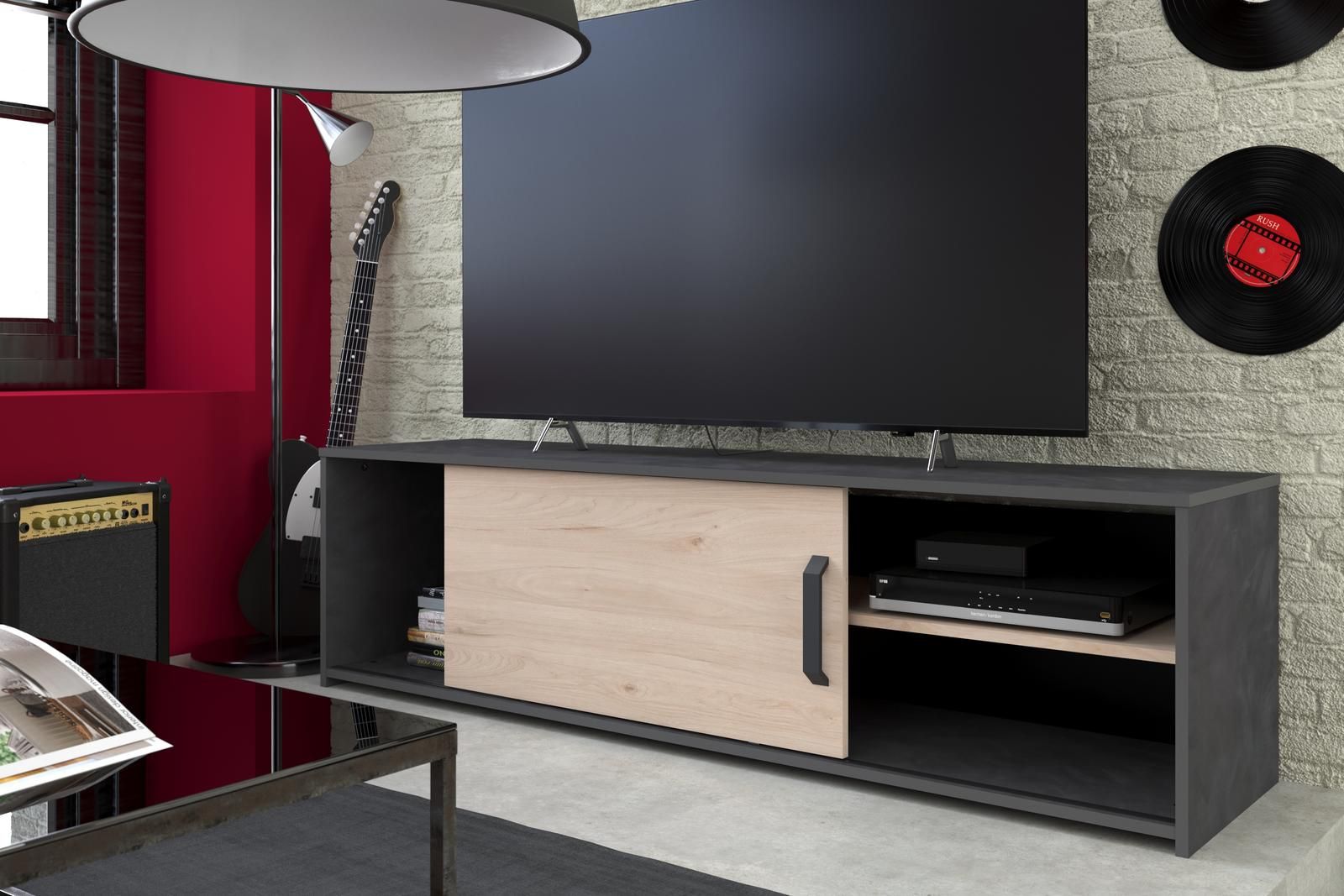 Aldo Televizní stolek v industriálních odstínech Tomy - Nábytek ALDO