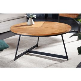 LuxD Designový konferenční stolek Faxon 80 cm imitace dub