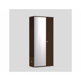 Comad Koupelnová skříňka se zrcadlem vysoká Madera 803 1D dub artisan/grafit