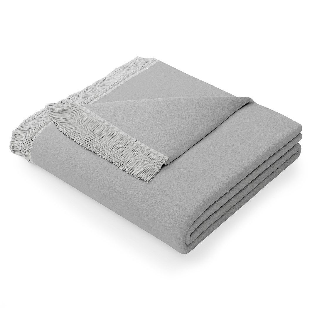 Světle béžová deka s příměsí bavlny AmeliaHome Franse, 150 x 200 cm - Bonami.cz