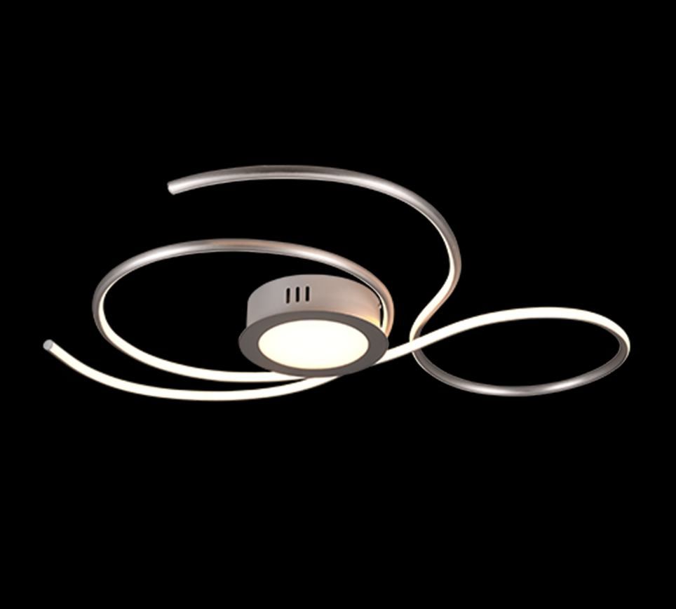 Trio 623419207 LED přisazené stropní svítidlo Jive 1x48W | 5600lm | 2700-6000K - matný nikl - Dekolamp s.r.o.