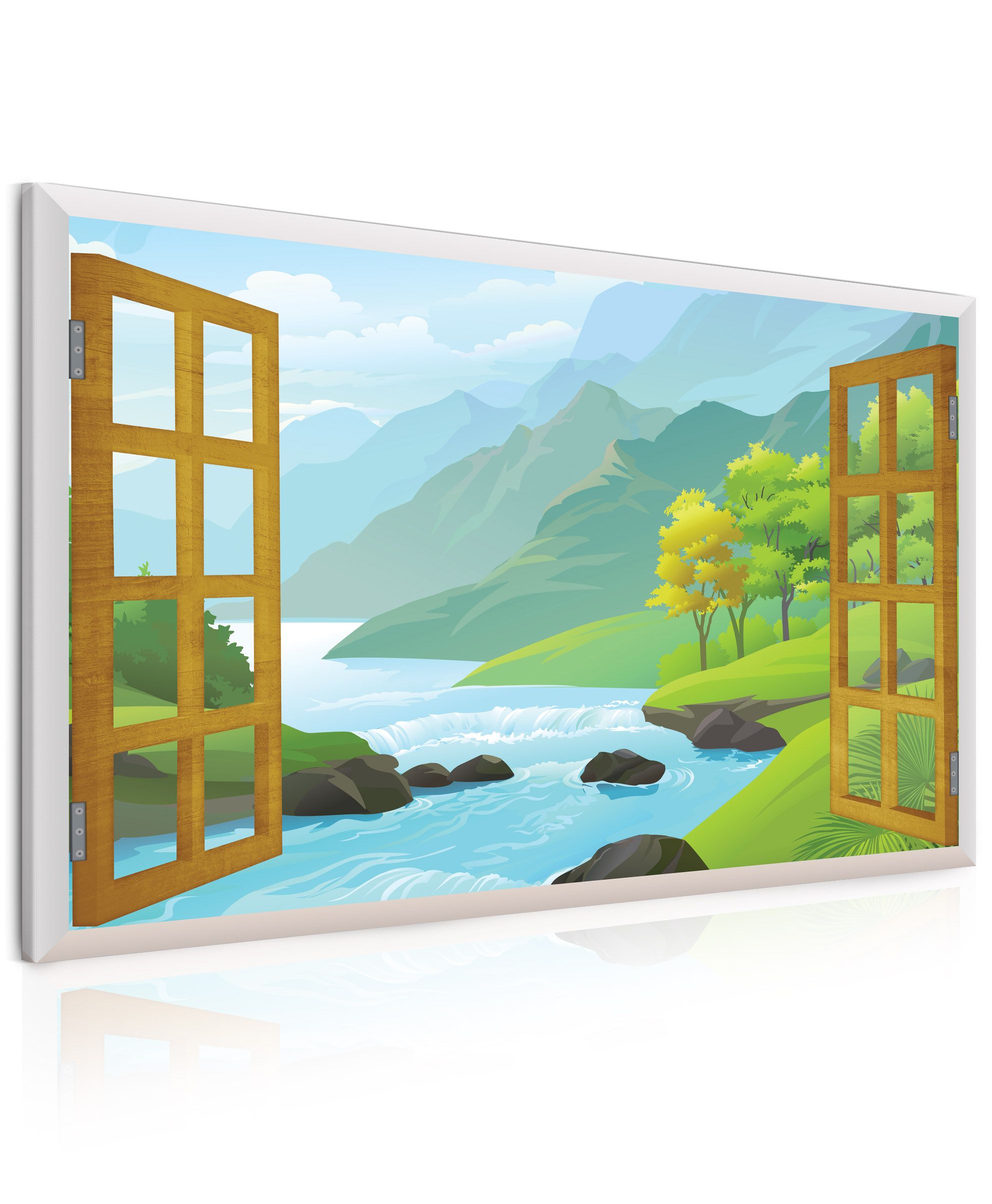 3D dětský obraz okno do přírody Velikost (šířka x výška): 90x60 cm - S-obrazy.cz