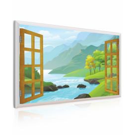 3D dětský obraz okno do přírody Velikost (šířka x výška): 90x60 cm S-obrazy.cz