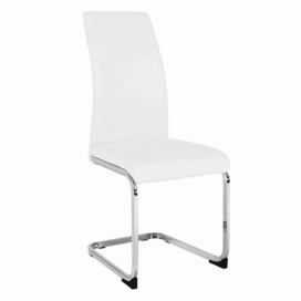 Jídelní židle VATENA kov / ekokůže Tempo Kondela Bílá