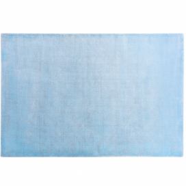 Viskózový koberec 140 x 200 cm světle modrý GESI II
