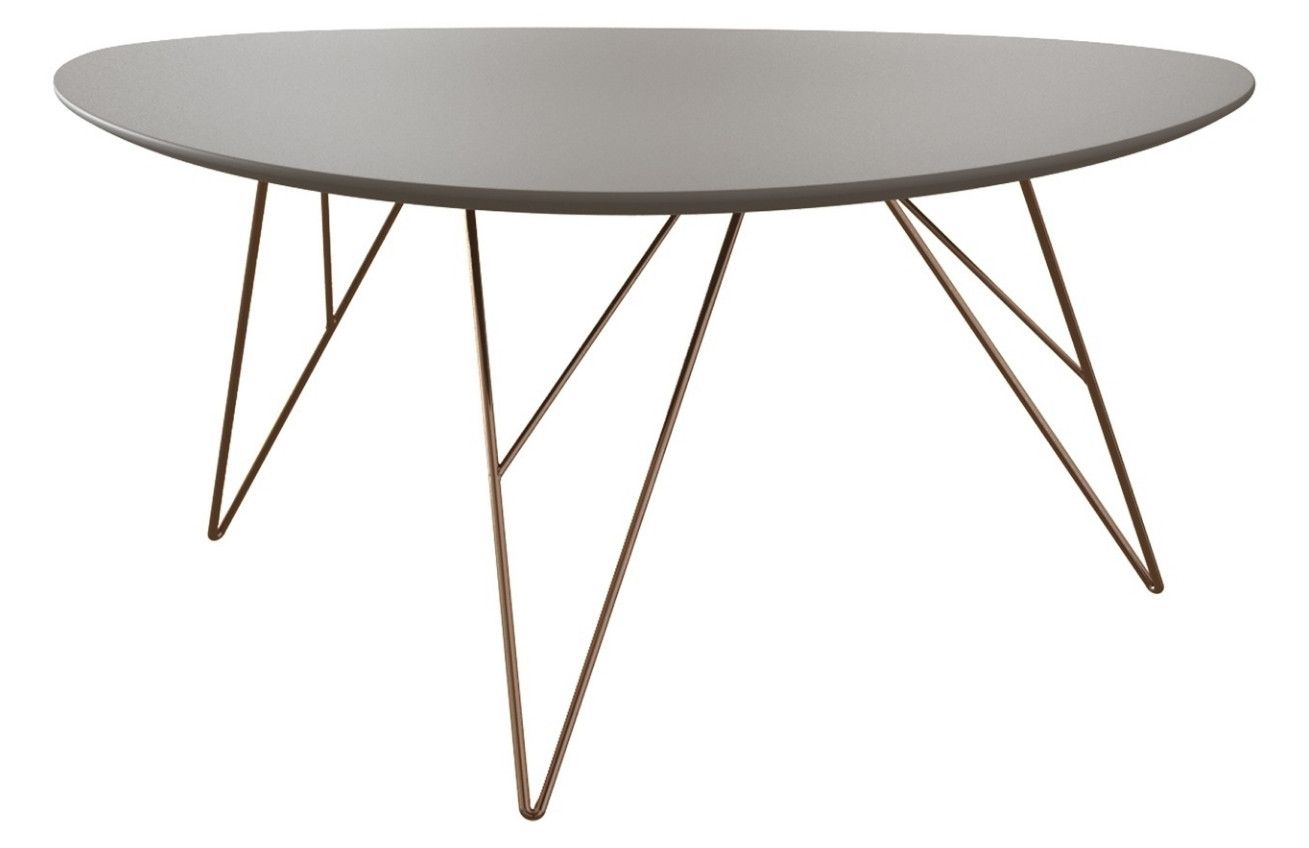 Šedý lakovaný konferenční stolek Miotto Rigoli 90 x 60 cm - Designovynabytek.cz