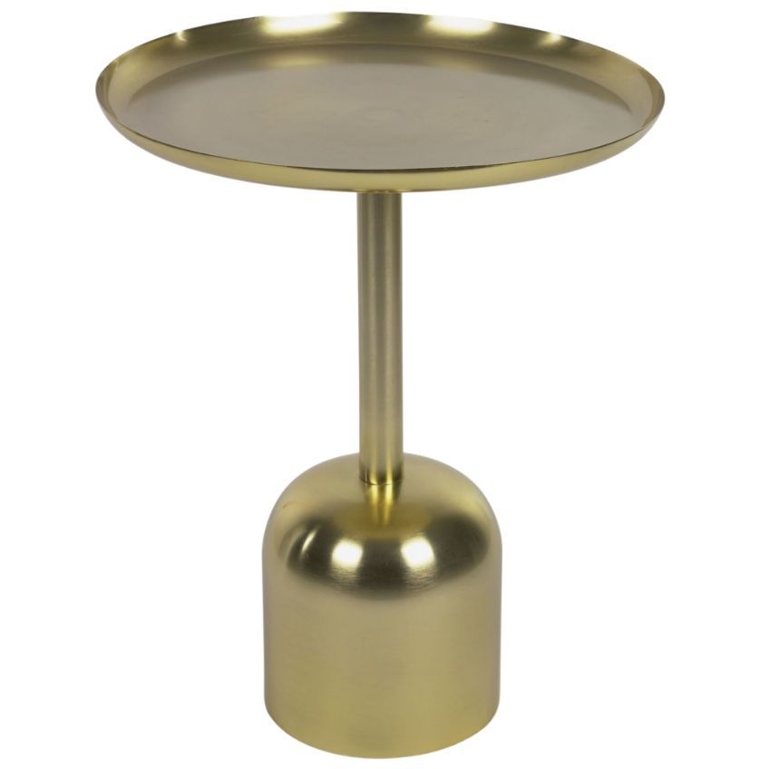 Zlatý kovový odkládací stolek Kave Home Adaluz 37 cm - Designovynabytek.cz