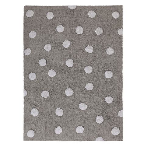 Lorena Canals Pro zvířata: pratelný koberec Polka Dots bílá, šedá 120x160 cm ATAN Nábytek