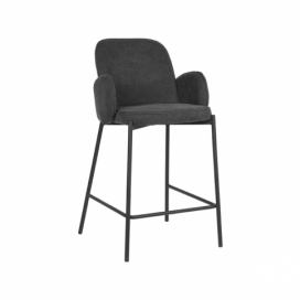 Antracitová barová židle LABEL51 Garip