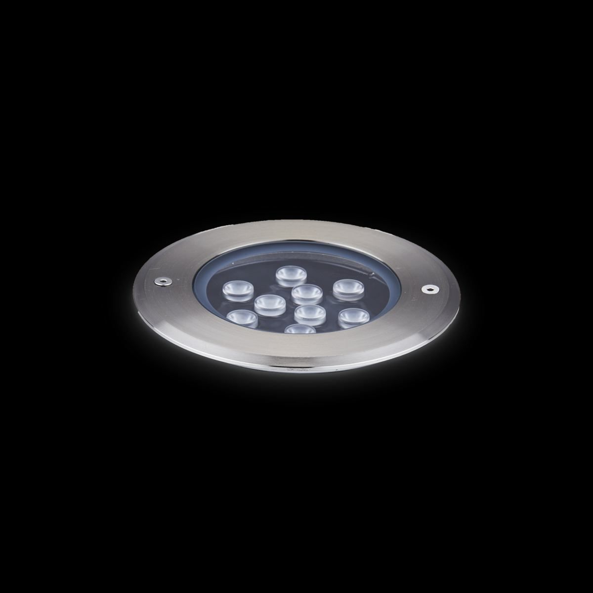 Ideal Lux 255682 LED venkovní zápustné bodové svítidlo Floor 1x12W | 1560lm | 3000K | IP67 - ocel - Dekolamp s.r.o.