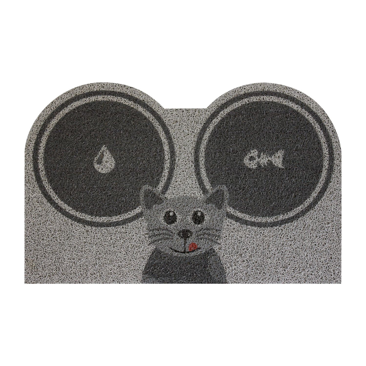 Rohožka/podložka na krmení Kočka šedá - IDEA nábytek
