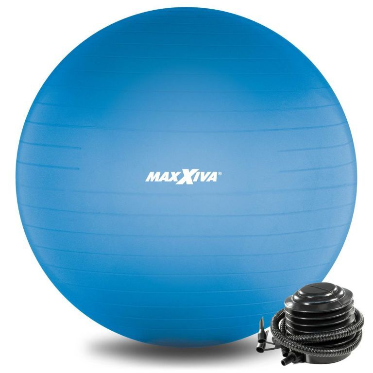 MAXXIVA Gymnastický míč Ø 55 cm s pumpičkou, modrý - Kokiskashop.cz