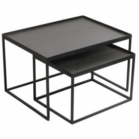 Designové konferenční stolky Rectangle Tray Coffee Table set