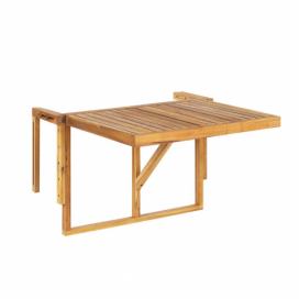 Balkonový skládací stůl z akátového dřeva 60 x 40 cm světlý UDINE